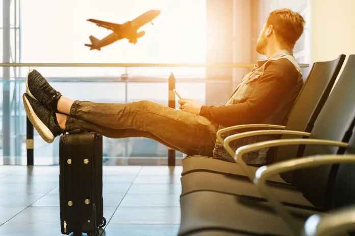 Person waiting at airport