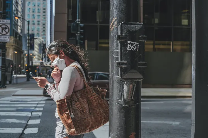Mask and phone