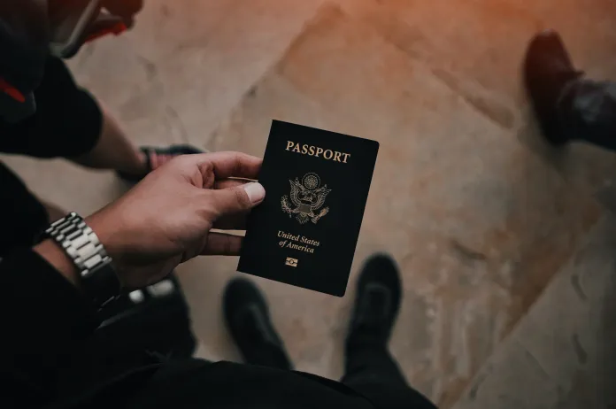 Holding passport