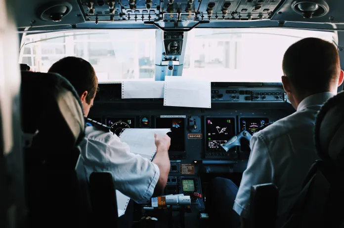 Airplane cockpit