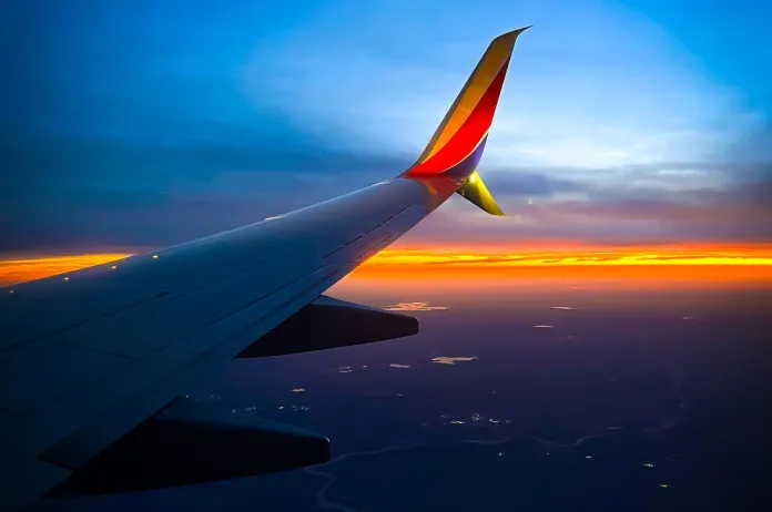 Southwest airplane wing