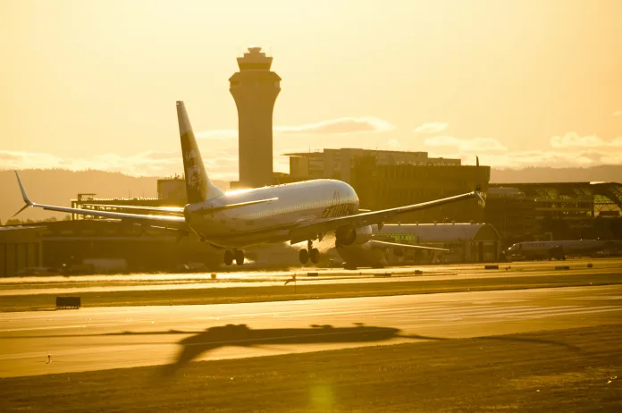 Plane landing