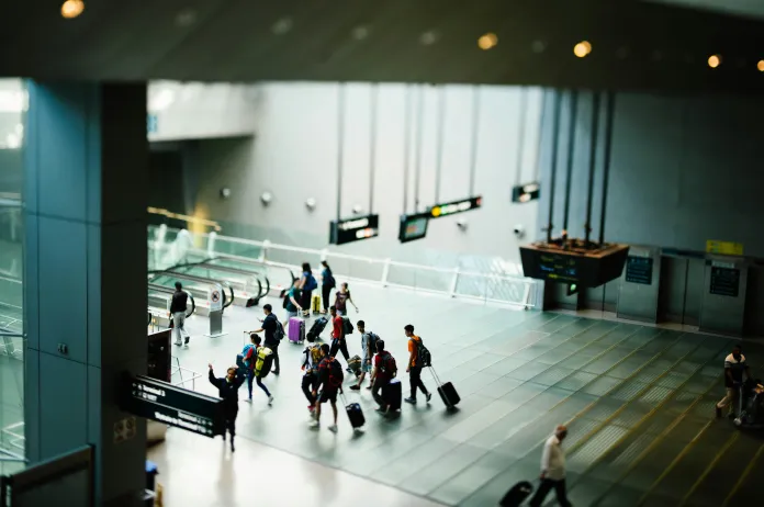 Airport travelers