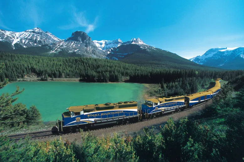 Rocky mountaineer train