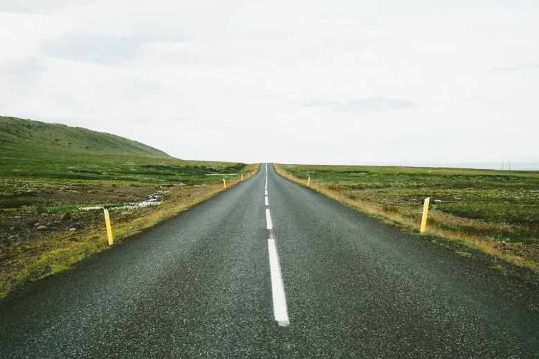 Road street endless straight