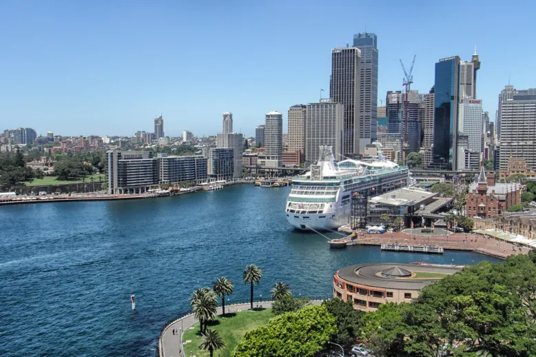 Cruise docked