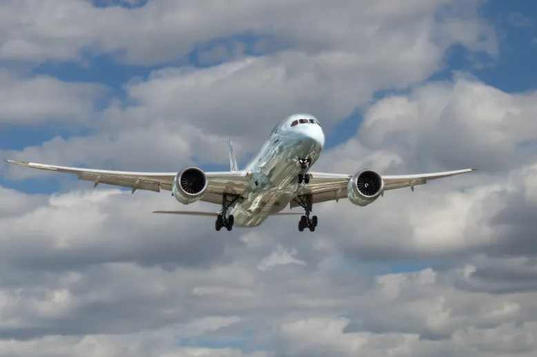 Plane flying