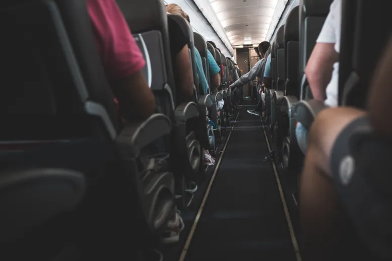 Airplane aisle
