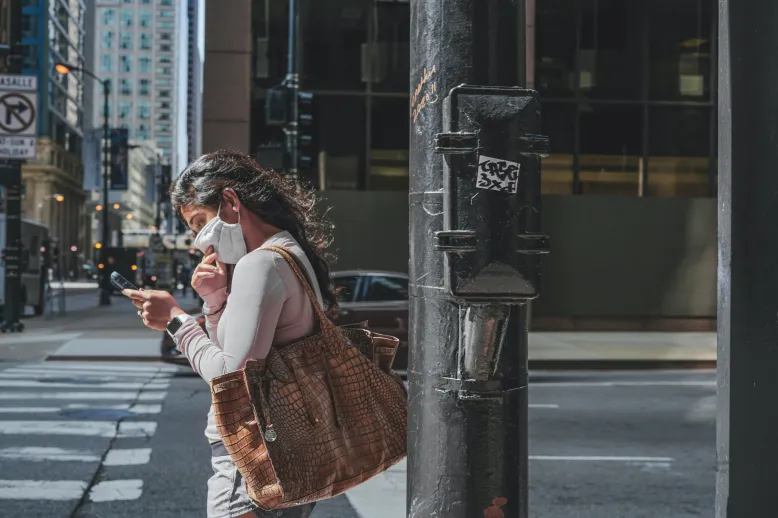 Mask and phone