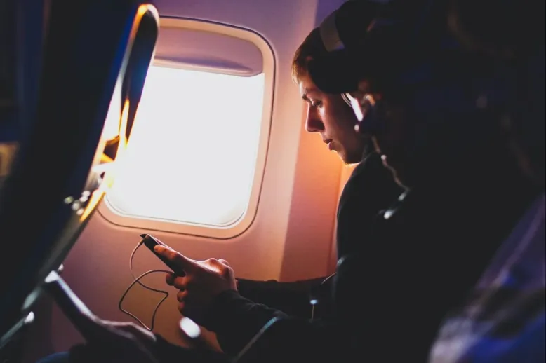 Phone on plane