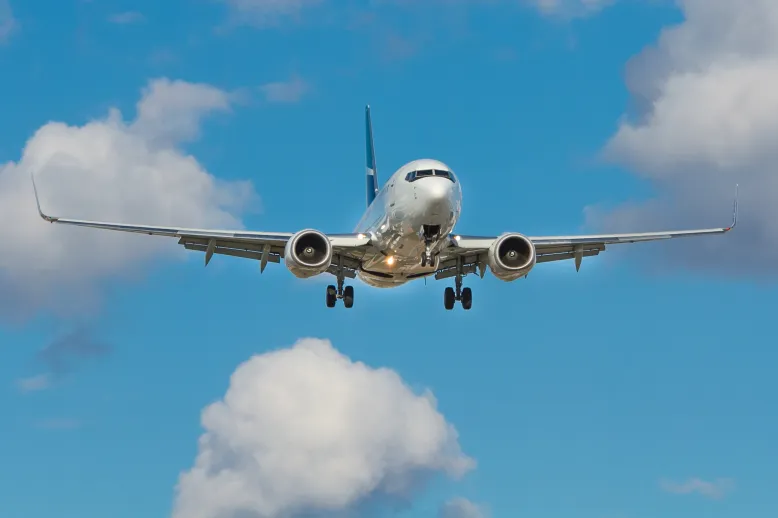 Plane in sky