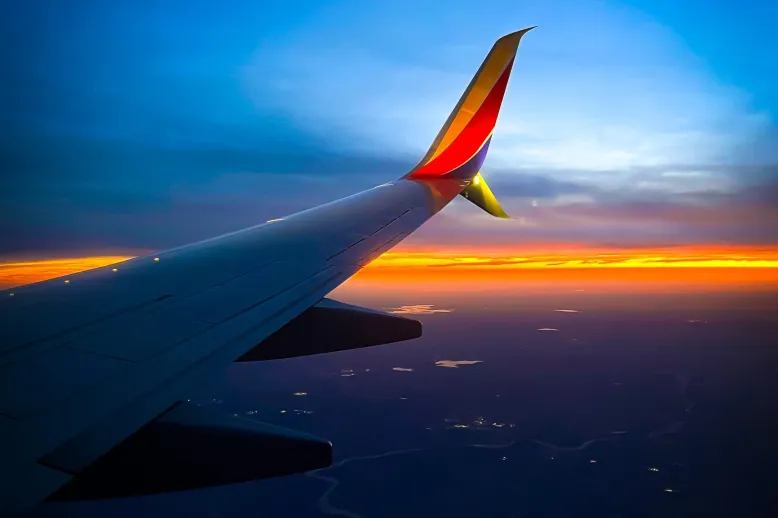 Southwest airplane wing