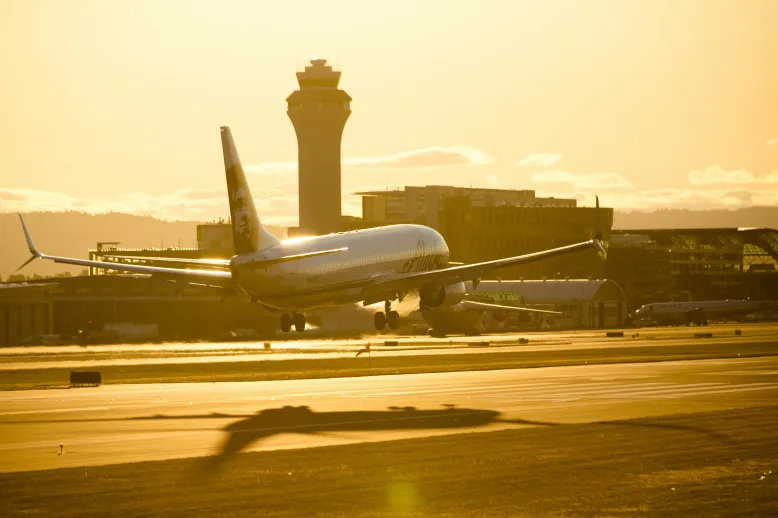 Plane landing