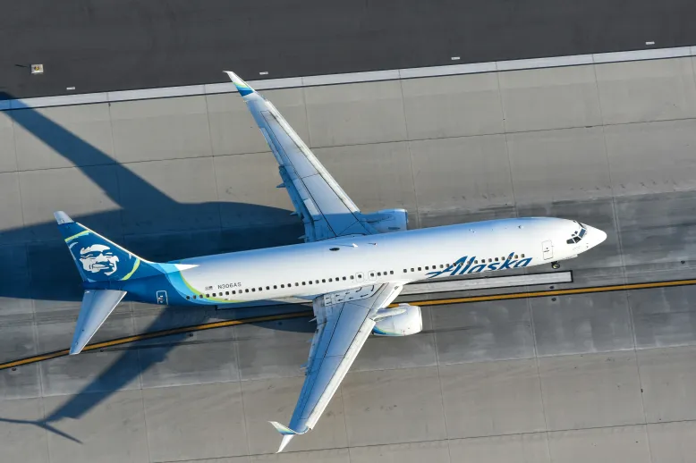 Alaska plane from above