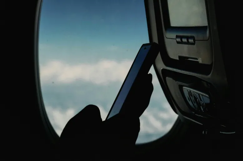 Phone on plane
