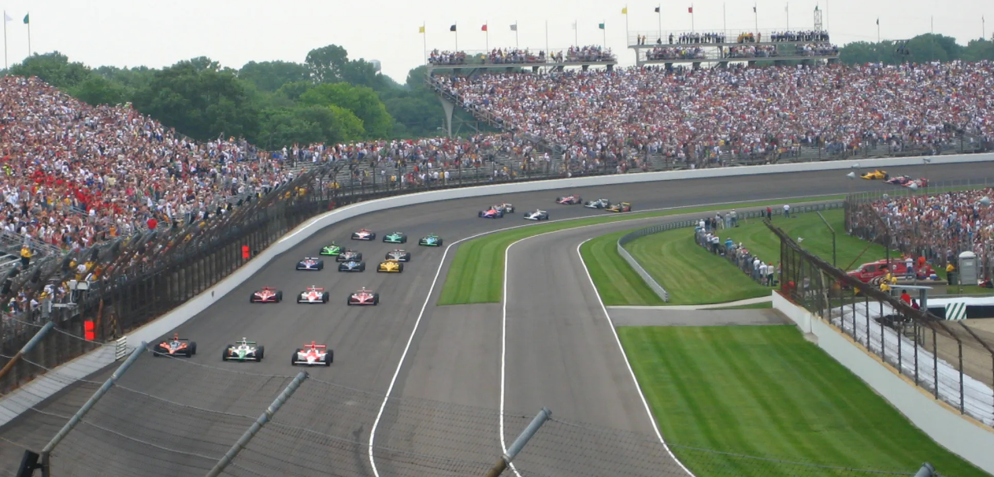 2007 indianapolis 500 starting field formation before start