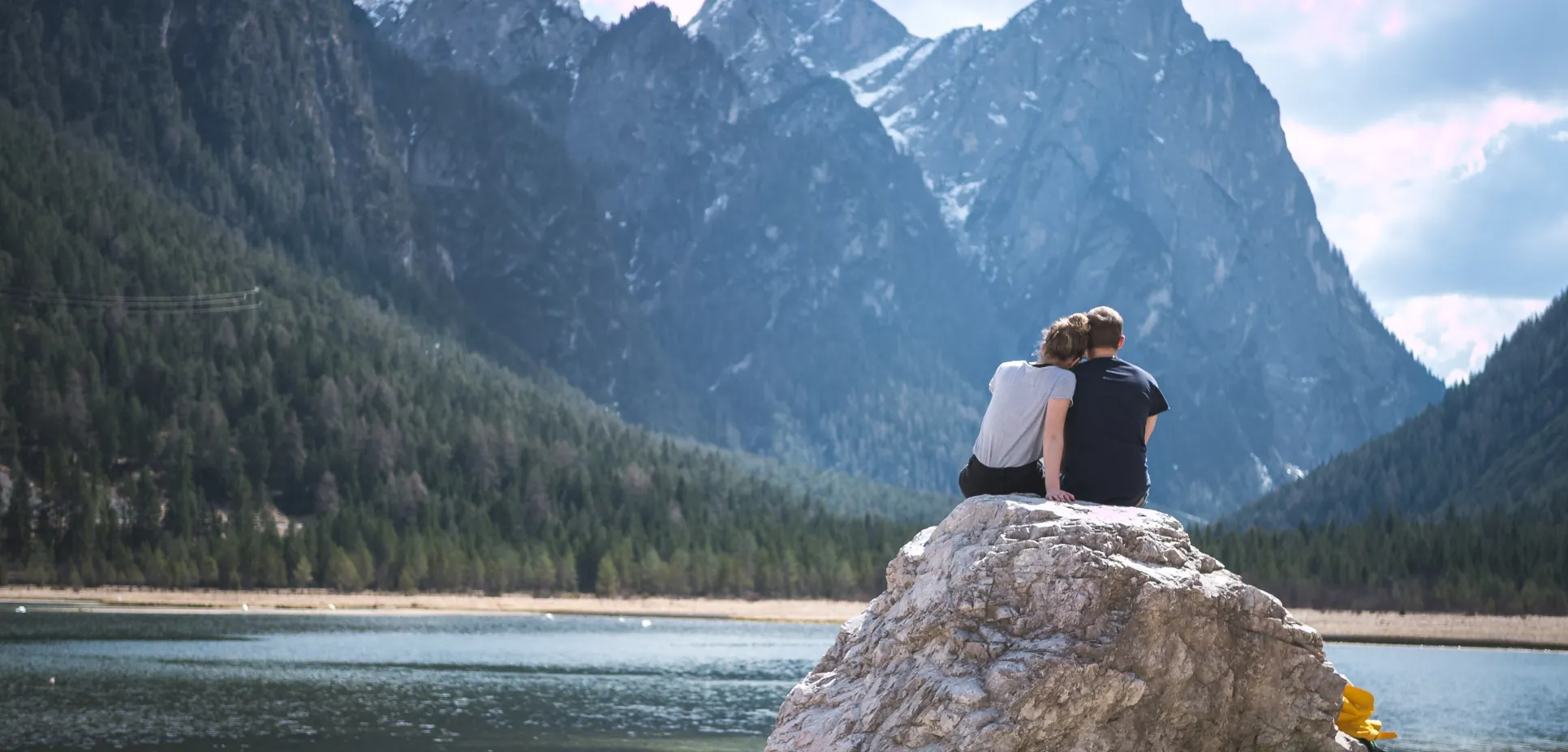 Couple by mountain