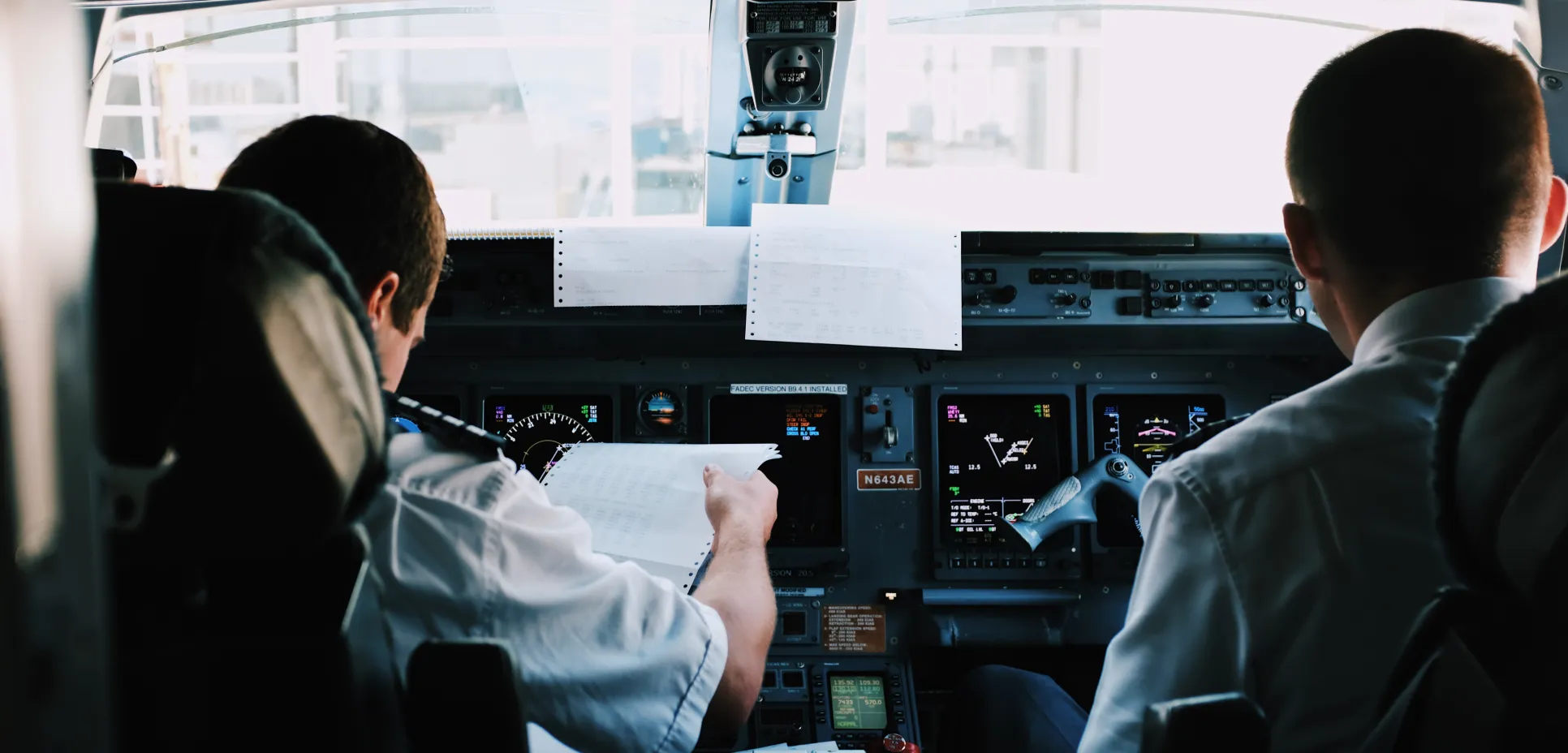 Airplane cockpit