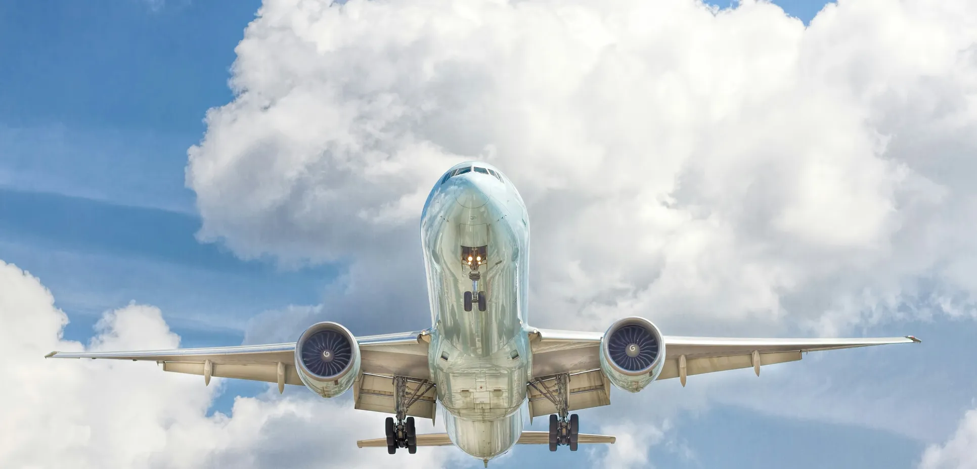 Plane and clouds