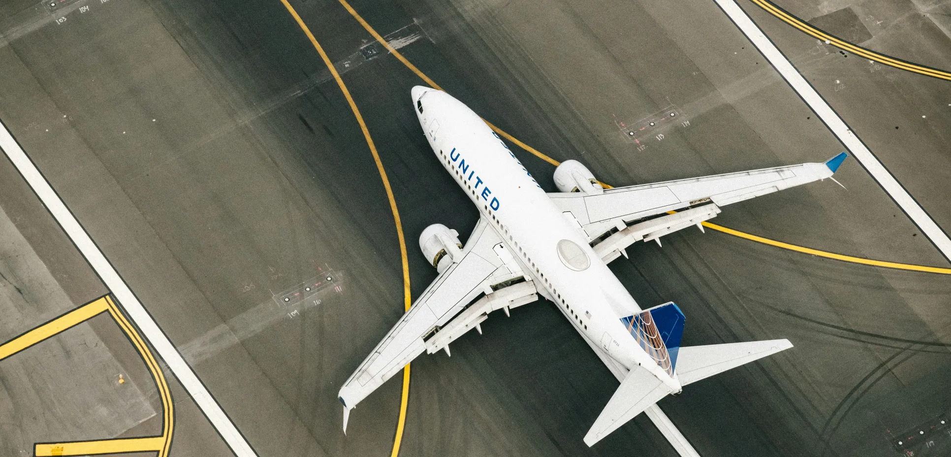 United plane from above
