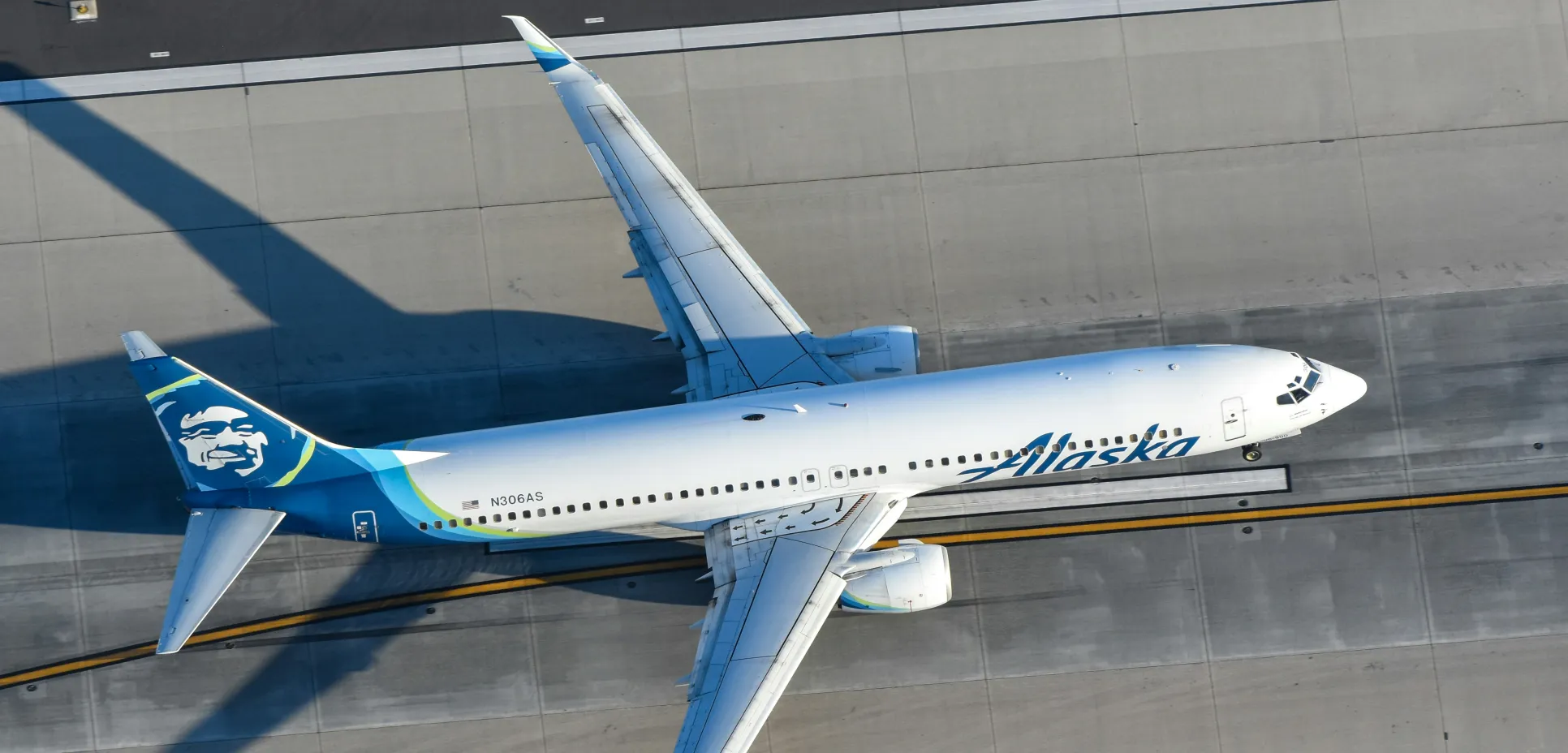 Alaska plane from above