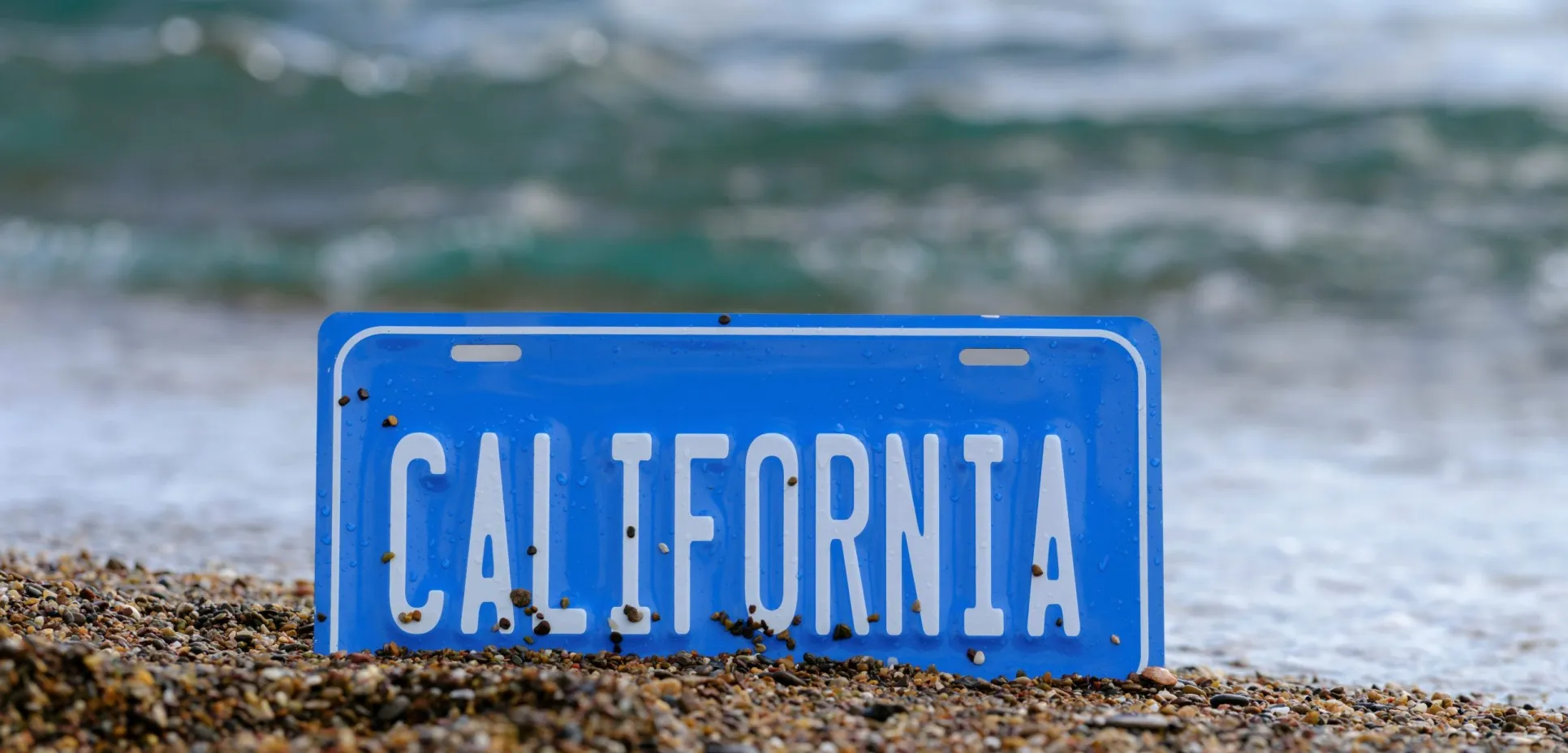 California license plate